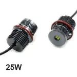 Angel Eyes LED Markeriai - 25W, komplektas skirtas BMW E39 / E53 / E60 / E63 / E65 / E87, balti