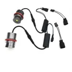 Angel Eyes LED Markeriai - 25W, komplektas skirtas BMW E39 / E53 / E60 / E63 / E65 / E87, balti