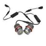 Angel Eyes LED Markeriai - 25W, komplektas skirtas BMW E39 / E53 / E60 / E63 / E65 / E87, balti