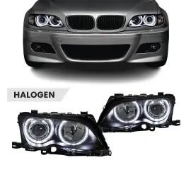 Priekiniai Žibintai su LED Angel Eyes, komplektas...