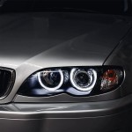 Headlights set with LED Angel Eyes for BMW E46 facelift (01-05) sedan / touring
