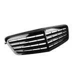 Priekinės Grotelės skirtos Mercedes-Benz W211 facelift (06-09), juodos blizgios