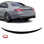 Spoileris ant Bagažinės skirtas Mercedes-Benz W223 (21-25), juodas blizgus