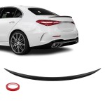 C43 išvaizdos Spoileris ant Bagažinės skirtas Mercedes-Benz W206 (21-25) sedan, juodas blizgus