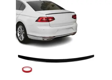 Spoileris ant Bagažinės dangčio skirtas VW Passat B8 (15-22) sedan, juodas blizgus