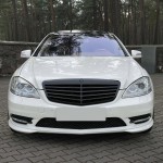 Priekinės Grotelės skirtos Mercedes-Benz W221 (09-13) be distroniko, juodos blizgios