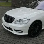 Priekinės Grotelės skirtos Mercedes-Benz W221 (09-13) be distroniko, juodos blizgios