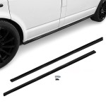 MX Poslenksčiai / Slenksčių Apdailos, komplektas skirtas VW T5 / T5.1 / T6 / T6.1 su trumpa baze, juodi blizgūs