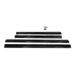 MX Poslenksčiai / Slenksčių Apdailos, komplektas skirtas VW T5 / T5.1 / T6 / T6.1 su trumpa baze, juodi blizgūs