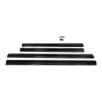 MX-Style Side Skirt Extensions set for VW T5 / T5.1 / T6 / T6.1 short weel base, glossy black