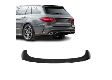 C63 išvaizdos Spoileris ant Bagažinės skirtas Mercedes S205 (W205) universalui, juodas blizgus