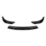 WR Priekinio bamperio Pažeminimas skirtas BMW G20 / G21 (18-22) su M-Pack, juodas blizgus