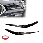 Priekinių Žibintų Apdaila, komplektas skirtas BMW X5 G05 / X6 G06 PRE-LCI (18-23), juoda blizgi