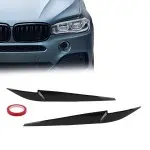 Priekinių žibintų apdaila, komplektas skirtas BMW X5 F15 (14-18), juoda blizgi