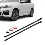 MX Poslenksčiai - apdailos po slenksčiais, komplektas skirtas BMW X3 G01 (18-25), juodi blizgūs