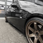 WR Side Skirt Extensions set for BMW E90 / E91 (05-11), glossy black