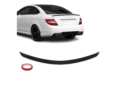 Spoileris ant Bagažinės dangčio, skirtas Mercedes C204 coupe (11-15), juodas blizgus