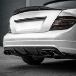 R-style Trunk Spoiler for Mercedes W204 sedan (07-14), glossy black