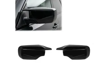 M look Veidrodėlių Dangteliai, komplektas skirtas BMW E46 Sedan / Touring / Compact, juodi blizgūs, 2K COAT