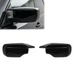 M look Veidrodėlių Dangteliai, komplektas skirtas BMW E46 Sedan / Touring / Compact, juodi blizgūs, 2K COAT