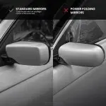 M look Veidrodėlių Dangteliai, komplektas skirtas BMW E39 (95-04), juodi blizgūs, 2K COAT