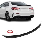 A45-inspired Trunk Spoiler for Mercedes-Benz V177 (18-25) sedan, glossy black