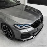 Performance priekinio Bamperio Pažeminimas skirtas BMW G30 / G31 LCI (21-23), juodas blizgus