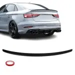 Spoileris ant Bagažinės dangčio skirtas Audi A3 8V / S3 8V sedan, juodas blizgus