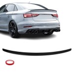 Trunk Spoiler for Audi A3 8V / S3 8V Sedan, glossy black