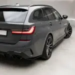 WR Galinio Bamperio Spliteriai, komplektas skirtas BMW G20 / G21 (18-22), juodi blizgūs