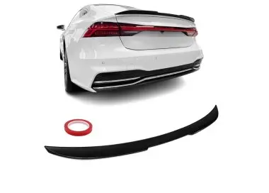 Spoileris ant Bagažinės dangčio skirtas Audi A7 C8 / S7 C8 (19-25), juodas blizgus