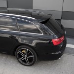 RS išvaizdos Spoileris ant Bagažinės dangčio skirtas Audi A6 C7 Avant (11-18), juodas blizgus
