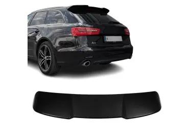 RS išvaizdos Spoileris ant Bagažinės dangčio skirtas Audi A6 C7 Avant (11-18), juodas blizgus