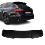 RS išvaizdos Spoileris ant Bagažinės dangčio skirtas Audi A6 C7 Avant (11-18), juodas blizgus