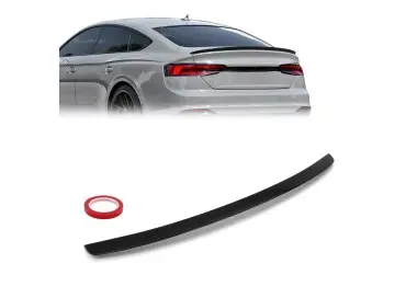 Spoileris ant Bagažinės Dangčio skirtas Audi A5 B9 Sportback + Coupe (17-24), juodas blizgus