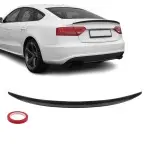 Spoileris ant Bagažinės Dangčio skirtas Audi A5 B8 Sportback (09-16), juodas blizgus