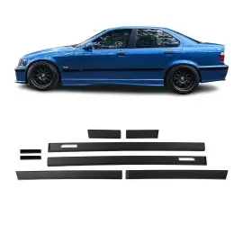 M-style Moulding Door Trims set for BMW E36 Sedan /...