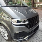 Badgeless Front Upper + Lower Grille set for VW T6.1 (19-24), glossy black