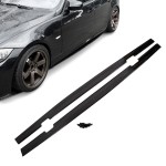 WR Poslenksčiai / Slenksčių apdailos, komplektas skirtas BMW E90 / E91 (05-11), juodi blizgūs