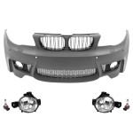 1M style Front Bumper for BMW E81 / E82 / E87 / E88, with PDC, with Washer holes, with fog lights