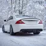 Bagažinės dangčio Spoileris skirtas Mercedes C219 / W219, juodas blizgus