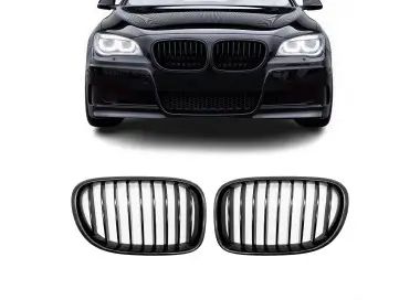 Priekinės grotelės skirtos BMW F01 / F02 (08-15), juodos blizgios
