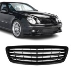 Front Grille for Mercedes-Benz W211 / S211 pre-facelift (03-06), glossy black