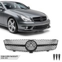 Front Grille for Mercedes-Benz CLS (C219 / W219) facelift (08-10), glossy black