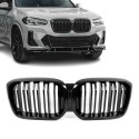 Performance priekinės Grotelės skirtos BMW G01 X3 LCI / G02 X4 LCI (21-24), dvigubos, juodos blizgios