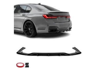 WR Galinio bamperio Difuzorius skirtas BMW G11 / G12 LCI (19-22) su M-Pack, juodas blizgus