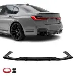 WR Galinio bamperio Difuzorius skirtas BMW G11 / G12 LCI (19-22) su M-Pack, juodas blizgus