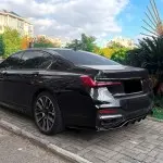 WR Galinio bamperio Difuzorius skirtas BMW G11 / G12 LCI (19-22) su M-Pack, juodas blizgus
