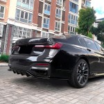WR Galinio bamperio Difuzorius skirtas BMW G11 / G12 LCI (19-22) su M-Pack, juodas blizgus