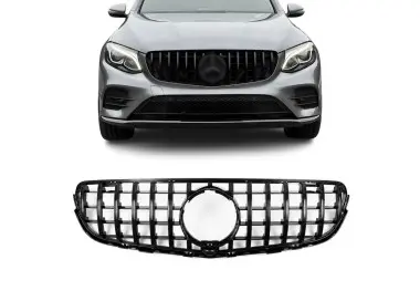 GT R Panamericana išvaizdos Priekinės Grotelės, skirtos GLC W253 / C253 / X253 (15-19), juodos